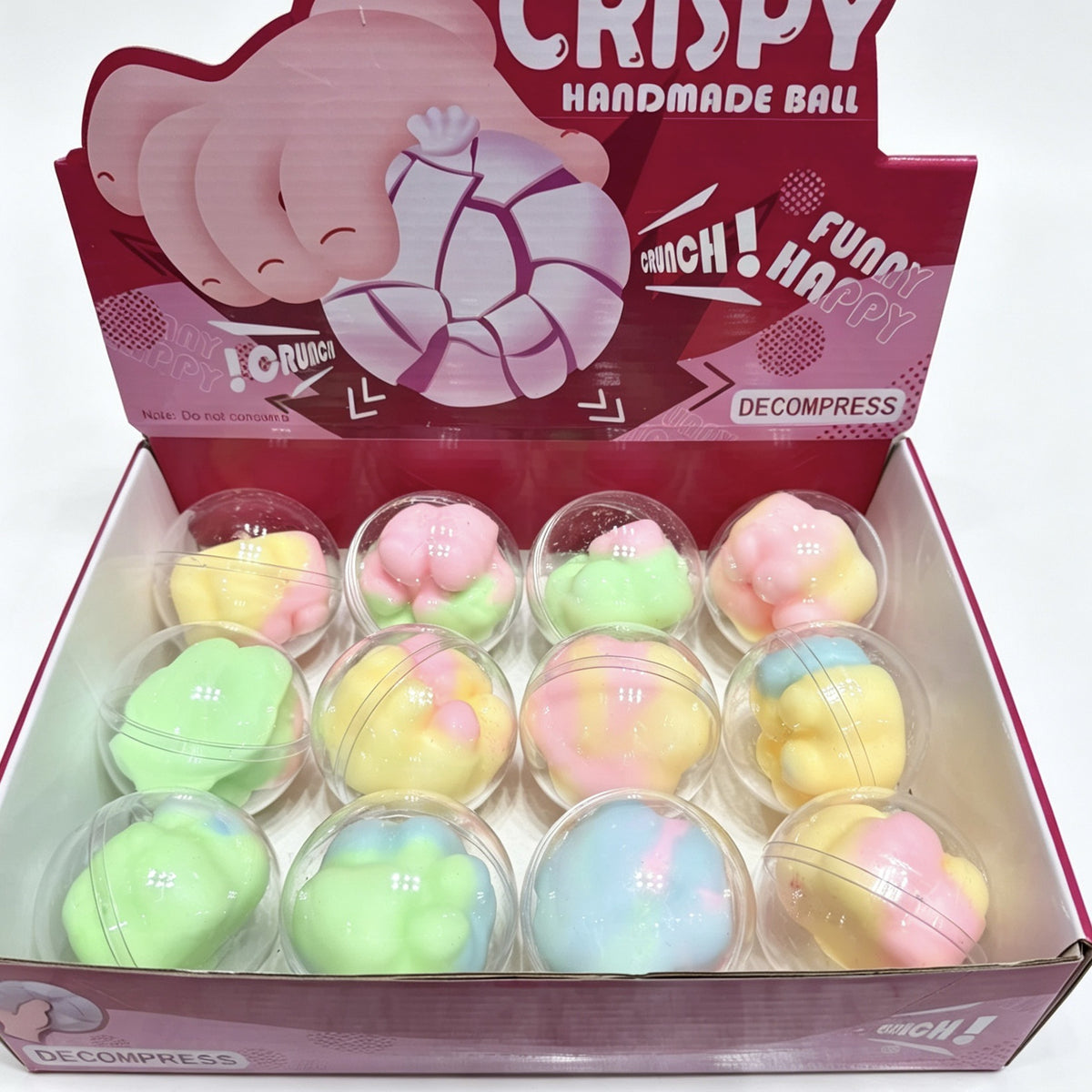 Pastel Paw Crunch — pastel paw-shaped crispy squishy, different angle