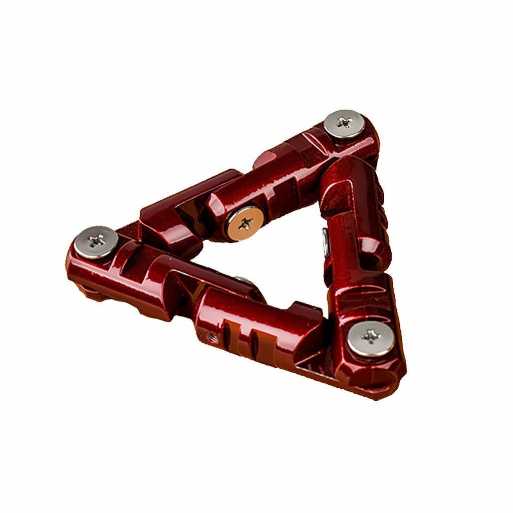 Roller Spinner — metal chain roller fidget for desks, alternate angle