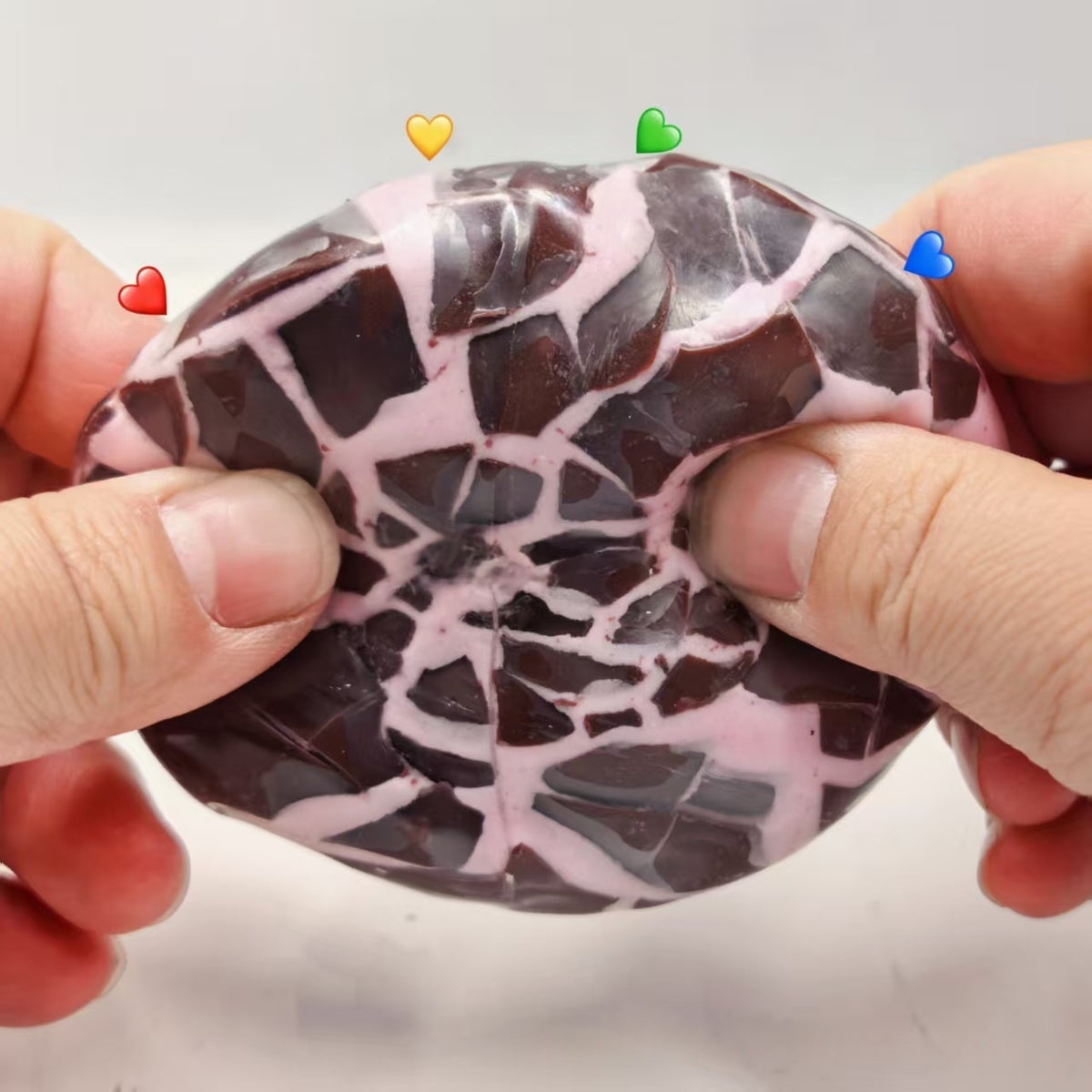 Crunchy Squeeze Ball — crunchy squeeze ball filled with crispy beads, different angle