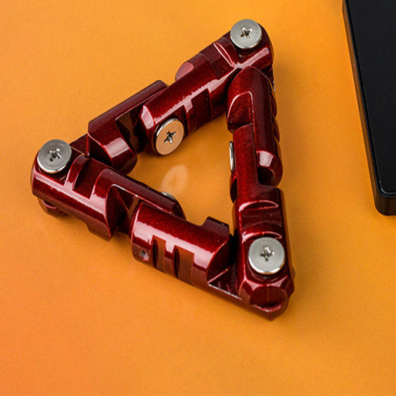 Roller Spinner — metal chain roller fidget for desks, different angle