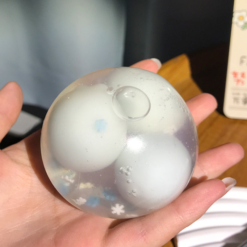 Moldable Crunch Ball — moldable crunch ball that stretches, squishes and reshapes, another angle