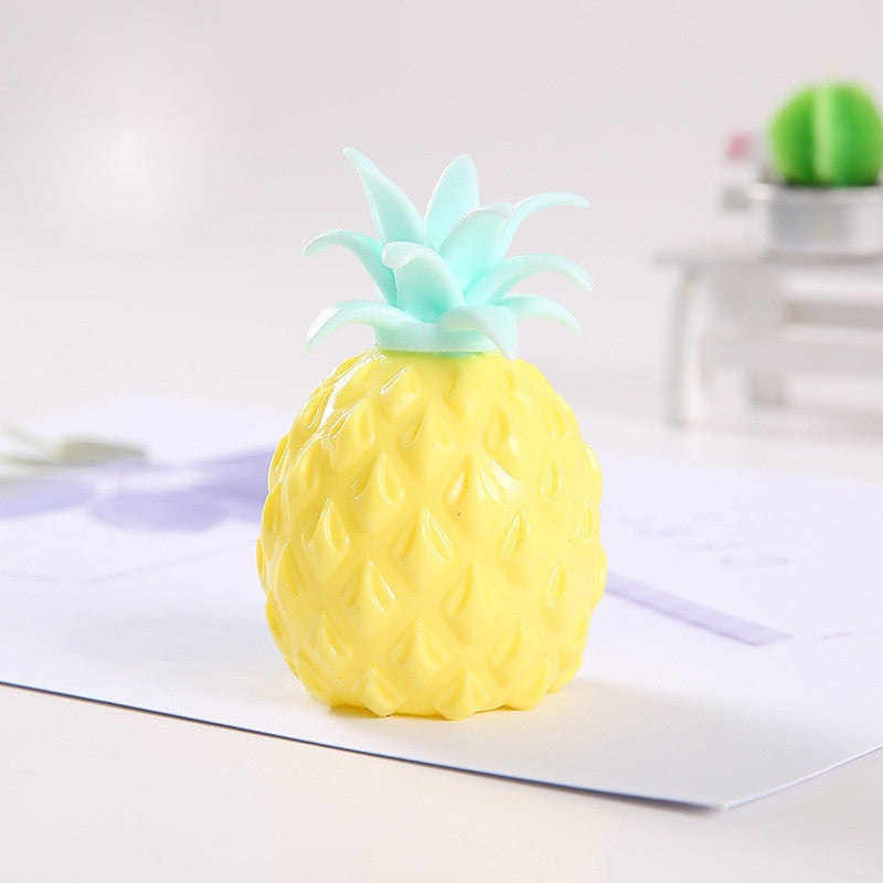 Pineapple Pop Ball — pineapple mesh pop squeeze ball, another angle
