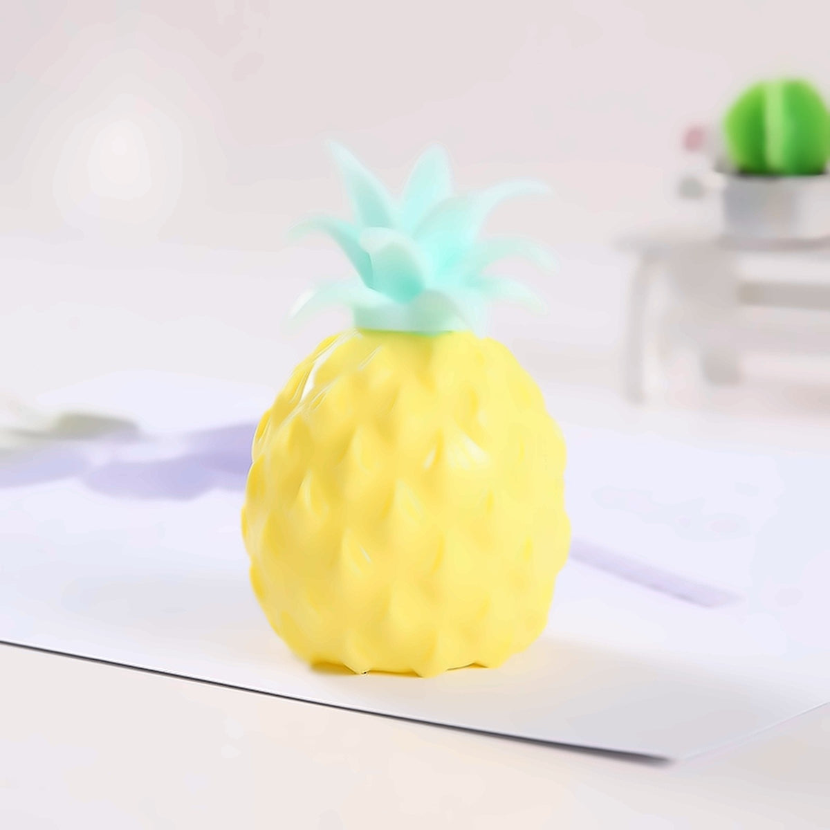 Pineapple Pop Ball — pineapple mesh pop squeeze ball, another angle