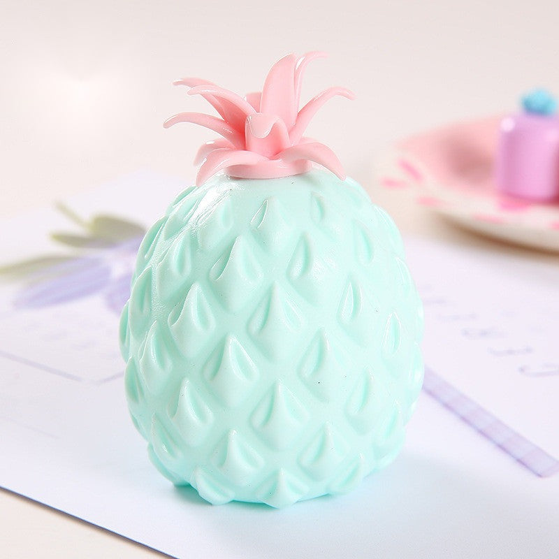 Pineapple Pop Ball — pineapple mesh pop squeeze ball, detail view