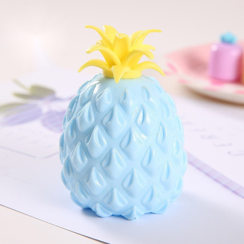 Pineapple Pop Ball — pineapple mesh pop squeeze ball, close-up view