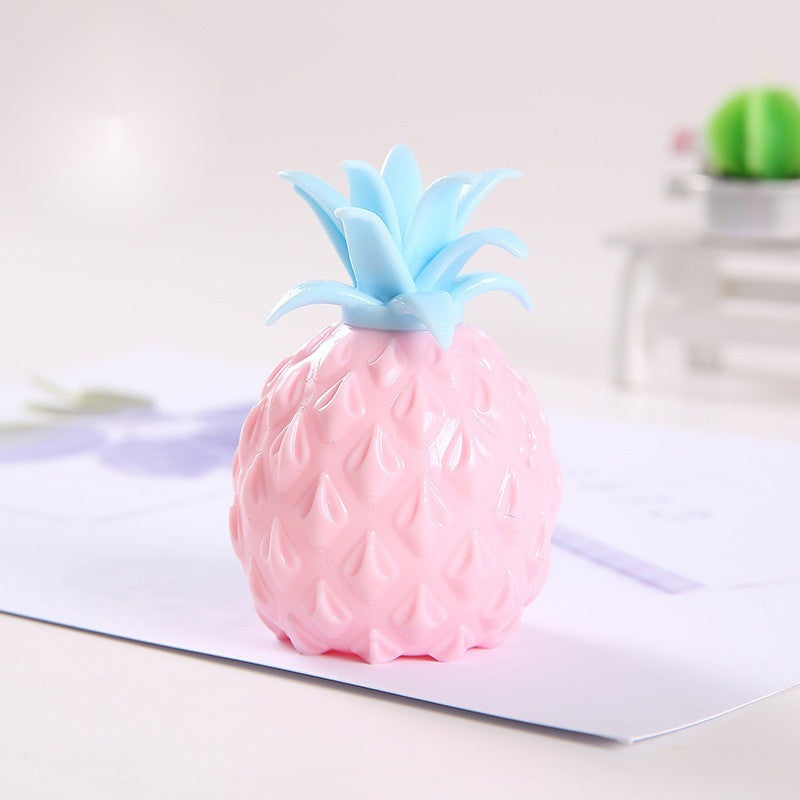 Pineapple Pop Ball — pineapple mesh pop squeeze ball, alternate angle
