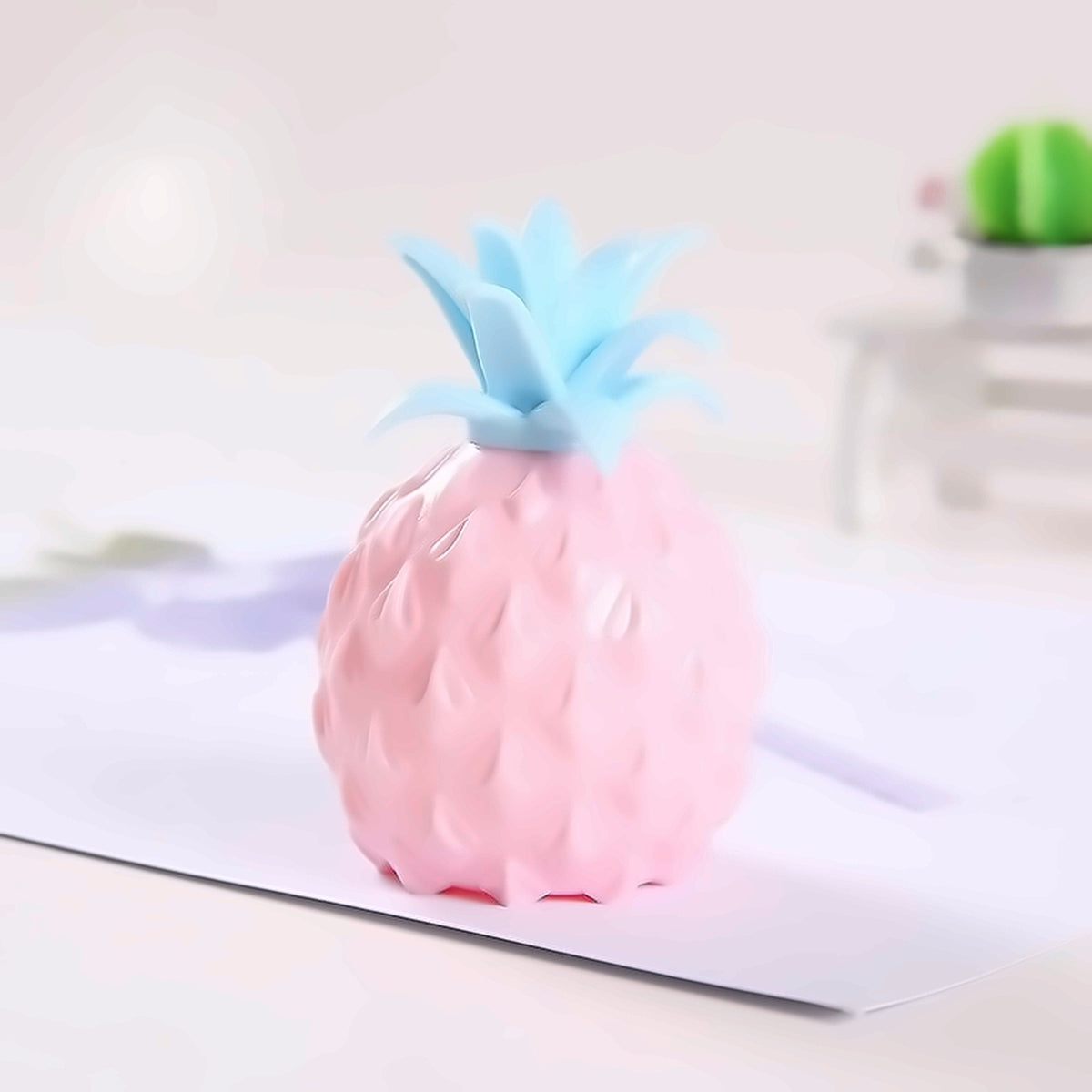 Pineapple Pop Ball — pineapple mesh pop squeeze ball, alternate angle