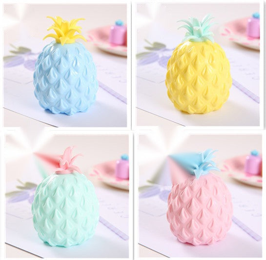 Pineapple Pop Ball — pineapple mesh pop squeeze ball, another view